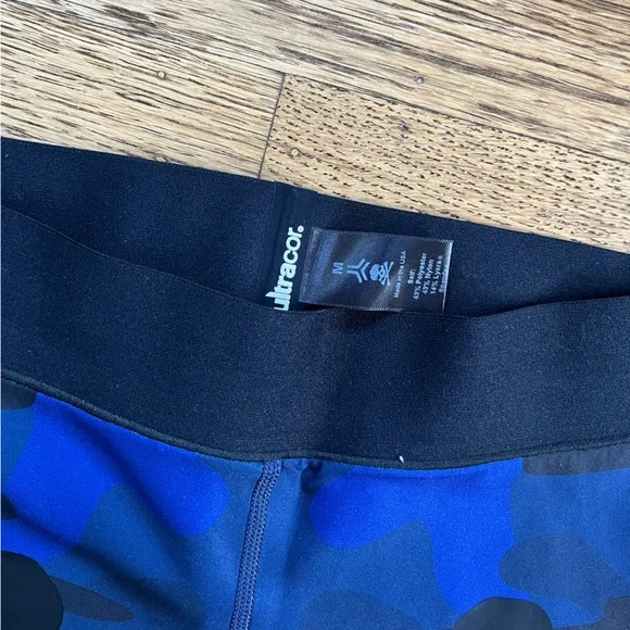 ultracor Blue and Black Camo Skull Leggings - Picture 2 of 3